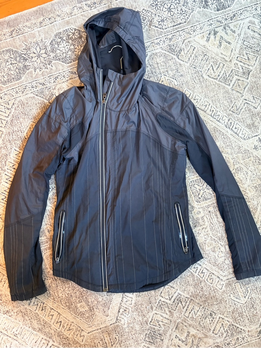 lululemon athletica womens rain jacket asym zipper